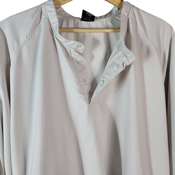 Nike Golf Mens Jacket Windbreaker Tan XXL Zip Pocket Snap Collar Pullover READ - Picture 4 of 9